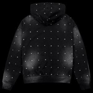 Sweat à capuche surdimensionné personnalisé de haute qualité avec strass délavés au soleil, streetwear lourd, 100% coton respirant, séchage rapide, hiver - Product Image 1