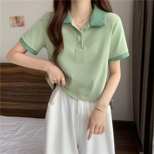 Haute qualité-marché chaud pas cher prix Polo t-shirts logo brodé personnalisé-polo pour femmes-vêtements pour femmes - Product Image 5