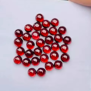 Granate natural Cabujón redondo Piedras preciosas sueltas Brillo de calidad AAA Corte perfecto Pulido y puesta a disposición a precio barato - Product Image 2
