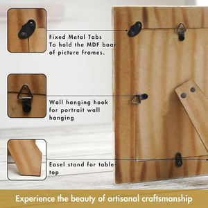 Bone Inlay <b>Photo</b> <b>Frame</b> (5 x 7) Natural Bone wood <b>Photo</b> <b>Frame</b> Solid Wood Picture <b>Frame</b> for Table Decor, Office Decor & Home Decor - Product Image 3