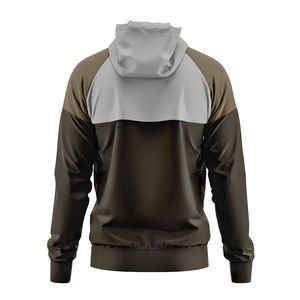 Vente en gros Ensemble coupe-vent à capuche personnalisé pour homme imperméable et athlétique Survêtement coupe-vent en nylon Softshell zippé pour hommes - Product Image 5