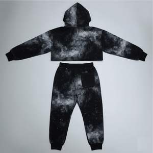 OEM Custom Logo Contrast Colors Men's Unisex Oversized USA Cotton Fleece US Tracksuits Top Trending US <b>Hoodie</b> Set - Product Image 2