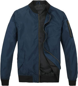 Chaqueta Bomber Unisex Vintage de Satén, Diseño Personalizado, Recubierta, Impermeable, Transpirable, Cortavientos, de Nailon/Poliéster con Cremallera para Invierno - Product Image 4