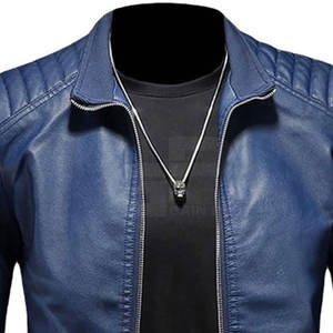 Chaquetas de cuero de la mejor calidad para hombre, chaqueta con cremallera y cuello levantado en todos los colores, tallas, chaquetas de cuero para hombre - Product Image 5