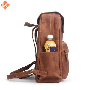 Mochila de cuero de moda personalizada para hombres fabricada por Pakistan Leather Backpacks - Product Image 4