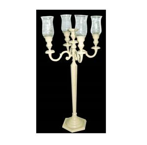 Candelabros de cristal de primera calidad, candelabros glamorosos con recubrimiento en polvo blanco para fiestas, bodas y eventos especiales - Product Image 6