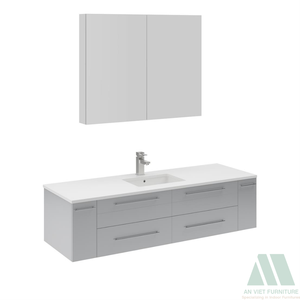 ตู้ไม้สไตล์โมเดิร์นพร้อมประกอบสำหรับโรงแรมห้องน้ำ lavabo สำหรับวิลล่าอพาร์ทเมนต์ในโรงพยาบาล - Product Image 4