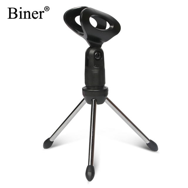 Biner F-05 Professional Tripod Stand Foldable Adjustable Mobile Phone Desktop Stand Holder for Microphone