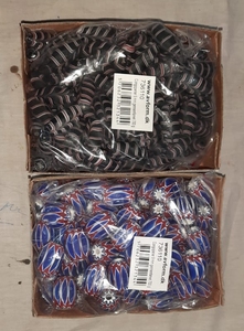 <b>Silver</b> Foil & Smoke Color Glass Beads Mixed Lampwork & <b>Crystal</b> <b>Necklaces</b> with Chevron & Bone Beads for Furnace Use - Product Image 3