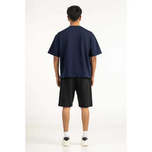 เสื้อยืดผู้ชายสไตล์สตรีทฟิตเนส รุ่นสั่งทำพิเศษ เนื้อผ้าถักระบายอากาศดี เทคนิคการฟอกสีแบบแอซิดวอช ทรงปกติ MN-TS-SS26-019-A - Product Image 3