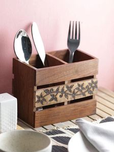 Best Quality Modern Handmade Bamboo Spoon Holder Utensils Cutlery for Home Kitchen Quality Kitchen Restaurant Ware at Price - Product Image 2