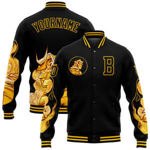 Hombres Varsity Béisbol Bomber Letterman Chaqueta Recubierta Patchwork Calidad Premium Estilo Universitario - Product Image 5