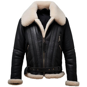 Elegante Chaqueta de Cuero para Hombre con Cuello Alto y Logotipo Frontal, Prenda de Invierno de Alta Calidad, Secado Rápido y Transpirable - Product Image 1