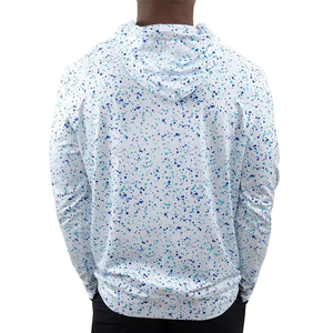 100% impression numérique surdimensionné à manches complètes sweat à capuche essentiel pour hommes coton lavable avec logo personnalisé et broderie - Product Image 6