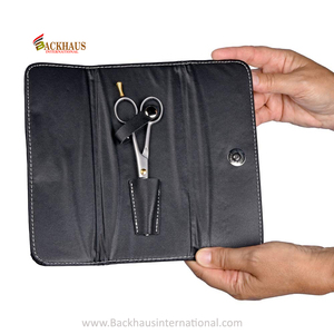 Ciseaux de coiffure professionnels personnalisés repose-doigt réglable finition sable or ciseaux de salon en acier inoxydable - Product Image 6