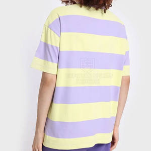 Venta al por mayor de camisetas de gran tamaño hechas a medida para mujer verano ecológico 100% algodón ropa informal - Product Image 2