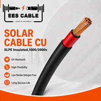Câble solaire CU en cuivre haute conductivité, résistant aux UV, ignifuge et résistant aux intempéries pour les systèmes d'énergie solaire