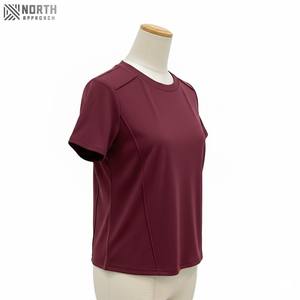 Vêtements pour hommes grande taille, t-shirt uni marron pour jeunes hommes et femmes, en vrac, étiquette OEM, chemises unisexes, t-shirts pour hommes de haute qualité - Product Image 3