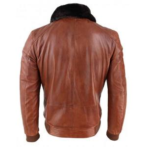High Quality New Arrival 2026 Breathable Customized Design Bomber Leather <b>Jacket</b> For <b>Men</b> Top Quality Fashionable New Style - Product Image 3