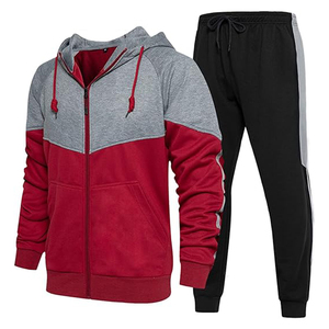 ชุดวอร์มผู้ชายสำหรับกิจกรรมกลางแจ้งปี 2024 ผ้าฝ้ายพิมพ์ลาย 100% คุณภาพสูง มีกระเป๋าซิป รับผลิตตามแบบ OEM พร้อมสกรีนโลโก้ ไซส์ใหญ่ ขายดี - Product Image 3