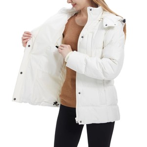 Chaqueta Parka de Invierno para Mujer, Abrigo Largo y Grueso de Algodón con Plumón, Holgado, con Capucha, Brillante, con Bolsillos, Abrigo de Invierno 2026 - Product Image 1