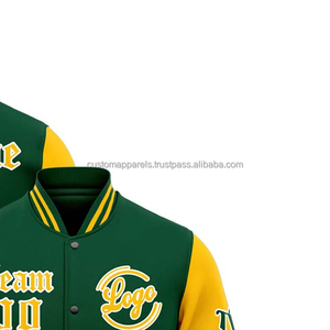 Windproof 100% Wool <b>Varsity</b> <b>Jacket</b> for Sports Tournaments Custom Breathable Athletic Teamwear Stand Collar Wholesale - Product Image 4