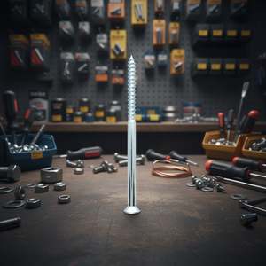 Tornillo Autorroscante para Madera de Acero al Carbono de Alta Resistencia PDC, Cabeza Plana Avellanada, Rosca Gruesa, Punta Afilada, Óxido Negro, Métrico/Pulgadas, Clase 4 DIN - Product Image 1