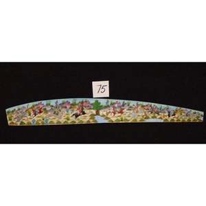 Miniature d'art mural persan sur os, peinture d'art fine faite à la main, prête pour la décoration de la maison, 9 X 2 Abcpm0228 - Product Image 1