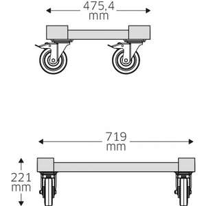 Chariot de rangement convertible Stahlwille 93 TOP BOX CADDY 765x525x160mm, boîte à outils - Product Image 3