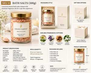Sel de Bain Naturel Premium Indumrittika pour une Expérience Spa de Luxe, Formule Riche en Minéraux, Parfum aux Huiles Essentielles pour le Bain - Product Image 2