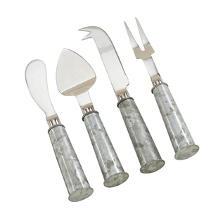 Vintage Style Handmade Metal <b>Cheese</b> <b>Knife</b> <b>Set</b> Round Handle Customization Available from India - Product Image 6