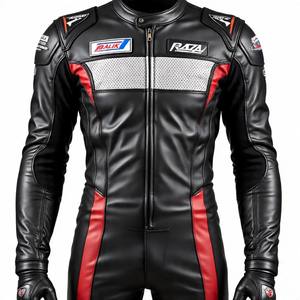 Traje de moto de piel de vaca de grano completo Tamaños personalizados Cualquier color CE AA Hecho a pedido - Product Image 1