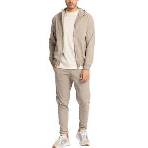 Vente chaude hommes conception vierge survêtements respirant ensembles décontractés vêtements de sport en Nylon veste à glissière et pantalon Slim Fit pour hommes 2026 - Product Image 4