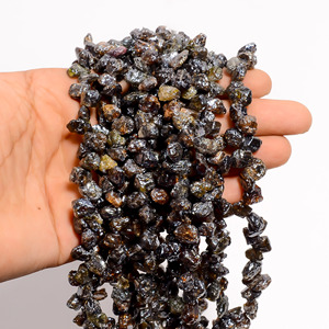 Cuentas de turmalina, cuentas de piedras preciosas en bruto de turmalina recubiertas, cuentas de piedras preciosas en bruto de turmalina para la fabricación de joyas, piedras preciosas de turmalina - Product Image 2