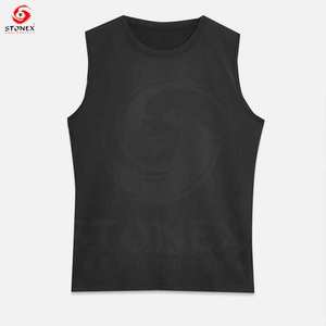 Vente en gros de débardeurs de musculation athlétique pour hommes Débardeurs de gymnastique à compression en polyester avec impression de style musculation pour la course à pied - Product Image 5