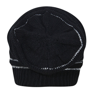 Haute qualité chaud hiver casquettes couleur unie épaissi tricot chapeau plat tricoté personnalisé bonnets casquettes pour hommes et femmes tenue décontracté - Product Image 2