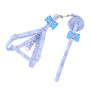 Harnais-gilet de luxe en polyester à motif écossais uni pour chats, respirant, style simple, disponible en tailles M, S, L, XL - Product Image 3