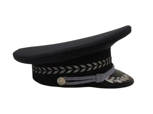 Insignias Diseños formales Bordado o impreso Insignia Alta calidad Negro Azul Verde Color Personalizado Ceremonial oficer Cap - Product Image 5