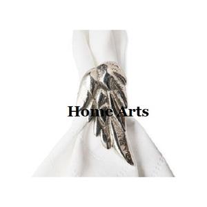 Highest Quality Metal Napkin Ring Leaf Design Customized Size <b>Tissue</b> <b>Paper</b> Rings For Wedding Party Events Use - Product Image 3