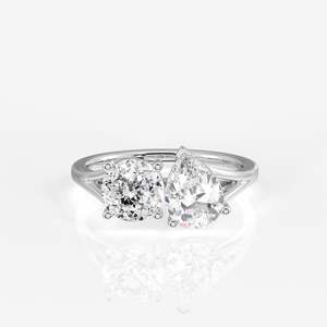 Anillo Toi Moi de Oro de 18K con Diamante Moissanite, Corte Portugués, Elegante y Duradero - Product Image 5