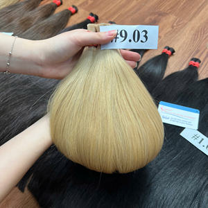 ¡CALIDAD SUPERIOR! Proveedor al por mayor de doble cutícula virgen a granel extensiones de cabello natural liso a granel - Product Image 1