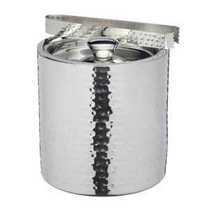 2025 diseño creativo plata Metal cubo de hielo exportador personalizado Nuevo Diseño Acero inoxidable champán hierro cubo de hielo a granel - Product Image 6