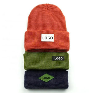 Gorro de Punto de Lana Unisex, Gorro con Logotipo Personalizado, Bordado, 60 Colores, Gorro Acrílico con Puños, Diseño de Playa, Fabricante, Invierno, 100% - Product Image 3