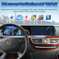 Head Unit Android Viknav untuk Benz S Class W212 2006-2013 Layar Sentuh 12.3 Inci Radio Mobil Dengan Wireless Carplay Navigasi GPS