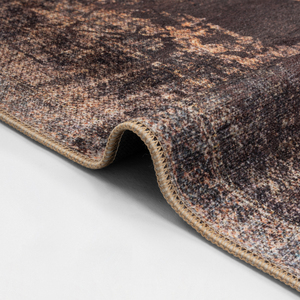 Alfombra Moderna Turca Art Deco, Color Beige Espresso, Impresión Digital, Plegable, Lavable, Alfombra Neutral para Área de Estar, OEM ODM - Product Image 5