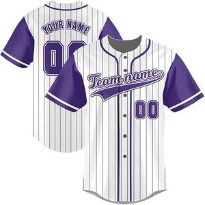 Gran oferta, camiseta y Jersey de béisbol raglán de secado rápido transpirable de 100% poliéster en blanco personalizado con diseño de botones - Product Image 5