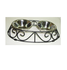 ชามอาหารสัตว์เลี้ยงพร้อมขาตั้งชามอาหารสุนัขทำจากโลหะ - Product Image 5