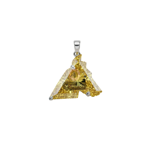 Pendentifs et breloques en argent sterling 925 plaqué or, cheval jaune fantaisie de Noël, bijoux fins, diamants cultivés en laboratoire certifiés GIA VVS - Product Image 1