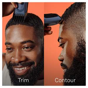 Tondeuse à cheveux sans fil pour hommes avec 17 réglages de longueur, lames en acier inoxydable ultra-affûtées, 2 peignes pour la coupe de la barbe, lavable - Product Image 1