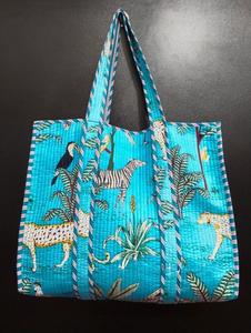 Luxury Premium Tiger Print <b>Tote</b> <b>Bag</b> Water Resistant Made in India by Indian Manufacturer and Exporter for <b>Summer</b> - Product Image 5